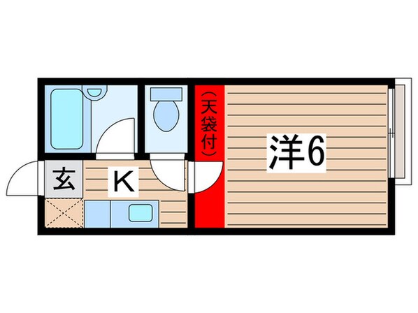 天台ハイリビング参番館の物件間取画像